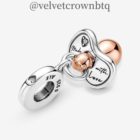 Pandora Baby Pacifier Dangle Charm - Picture 2 of 6